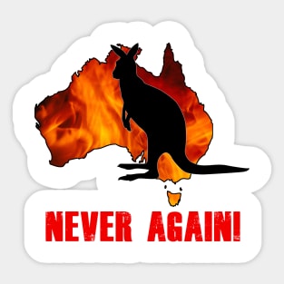 Australia fires Sticker